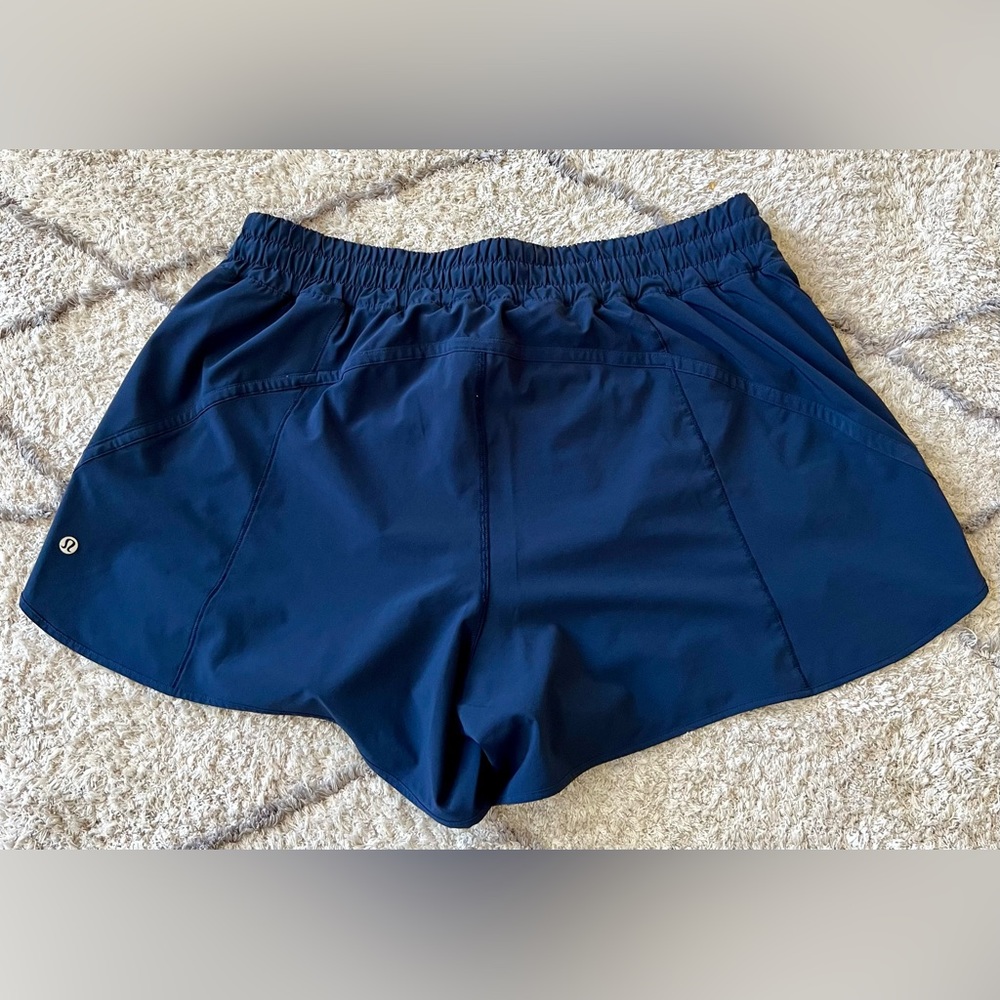 Lululemon Track That Short 5" True Navy Size 20 - Picture 6 of 9